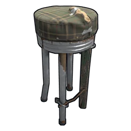 Metal Bar Stool Rust Item