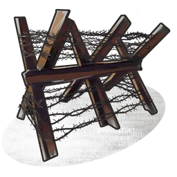 Metal Barricade Rust Item
