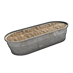 Bath Tub Planter Rust Item