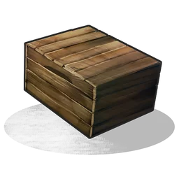 Wood Storage Box Rust Item