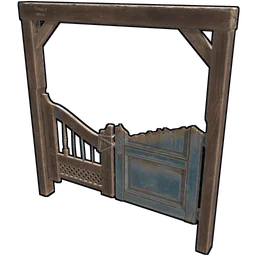 Wooden Frontier Bar Doors Rust Item
