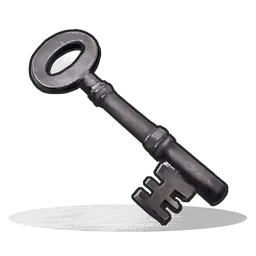 Door Key Rust Item