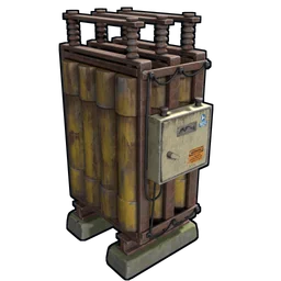 Large Rechargeable Battery Rust Item
