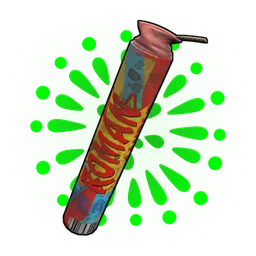 Green Roman Candle Rust Item