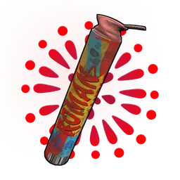 Red Roman Candle Rust Item
