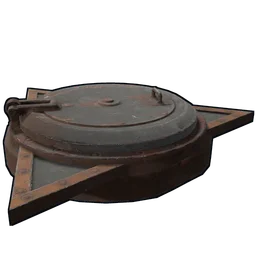 Armored Triangle Ladder Hatch Rust Item