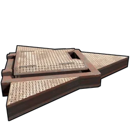 Triangle Ladder Hatch Rust Item