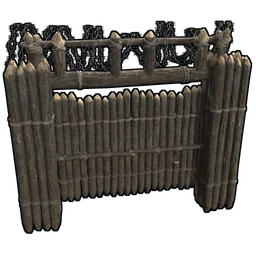 High External Wooden Gate Rust Item