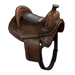Single Horse Saddle Rust Item