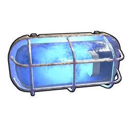 Blue Industrial Wall Light Rust Item