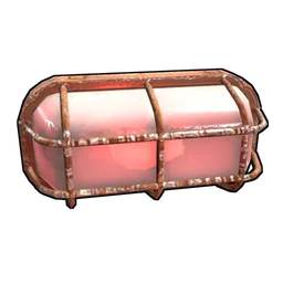 Red Industrial Wall Light Rust Item