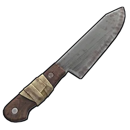 Butcher Knife Rust Item