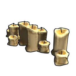 Large Candle Set Rust Item