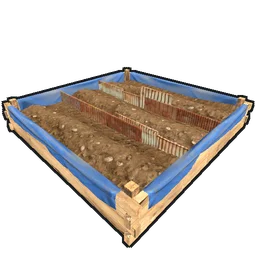 Large Planter Box Rust Item