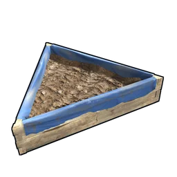 Triangle Planter Box Rust Item