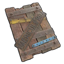 Reinforced Wooden Shield Rust Item