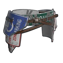 Road Sign Kilt Rust Item