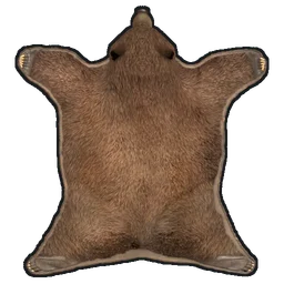 Bear Skin Rug Rust Item