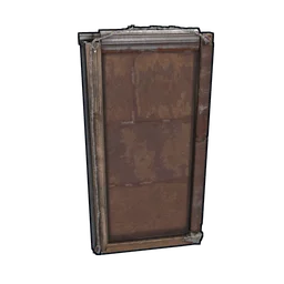 Shutter Frame Standing Rust Item