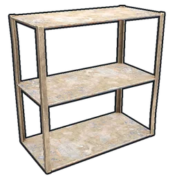 Salvaged Shelves Rust Item