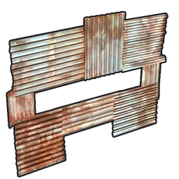 Metal horizontal embrasure Rust Item