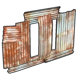 Metal Vertical embrasure Rust Item