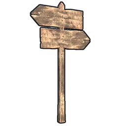 Double Sign Post Rust Item