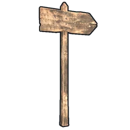 Single Sign Post Rust Item