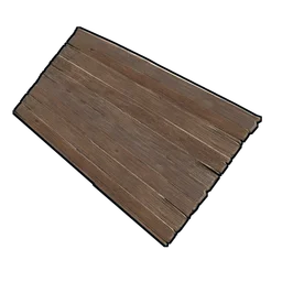 Large Wooden Sign Rust Item