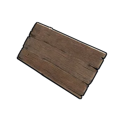 Small Wooden Sign Rust Item