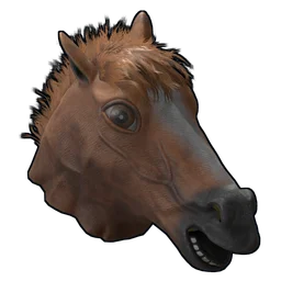 Silly Horse Mask Rust Item