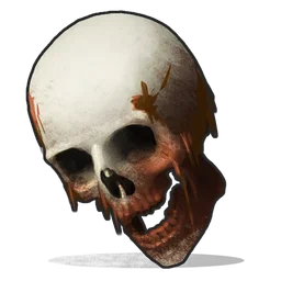 Human Skull Rust Item