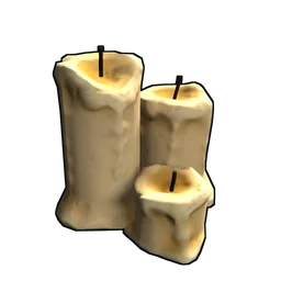 Small Candle Set Rust Item