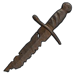 Sunken Combat Knife Rust Item