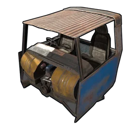 Cockpit With Engine Vehicle Module Rust Item