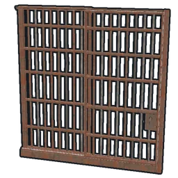 Prison Cell Gate Rust Item