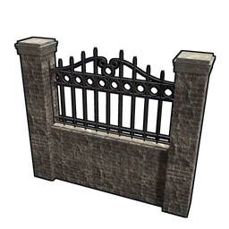 Graveyard Fence Rust Item