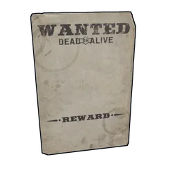 Wanted Poster 2 Rust Item
