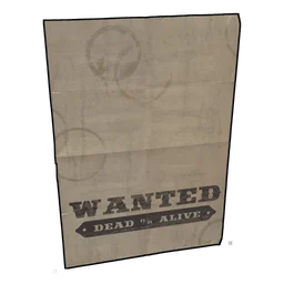 Wanted Poster 4 Rust Item