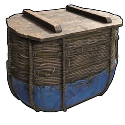 Wicker Barrel Rust Item