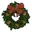 Christmas Door Wreath Rust Item