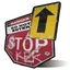 Road Signs Rust Item